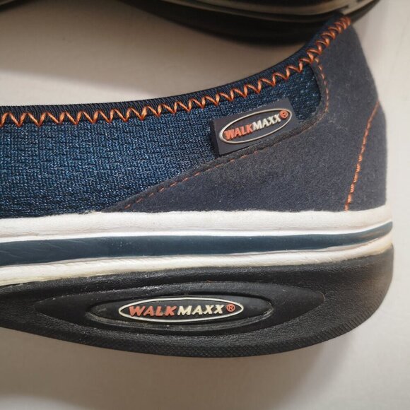 Berkemann Walk Maxx Ladies Size 39 (8 US) Navy with Orange Trim Fitness Shoe - Picture 7 of 10